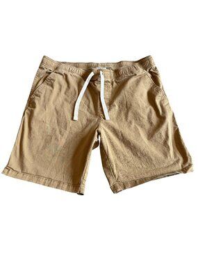 Goodfellow Khaki Chino Shorts Casual Everyday Drawstring Waist Size Medium Men's